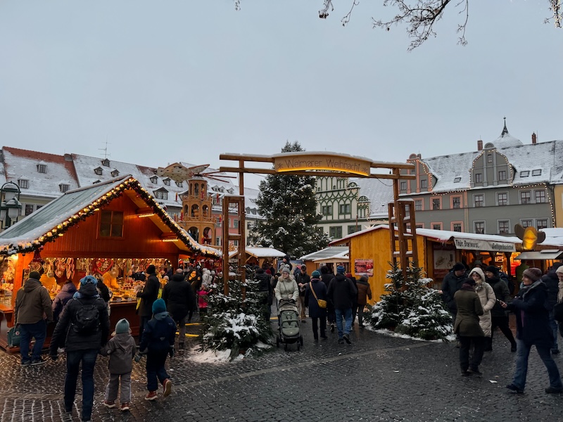 Weihnachtsmarkt Weimar Marktplatz