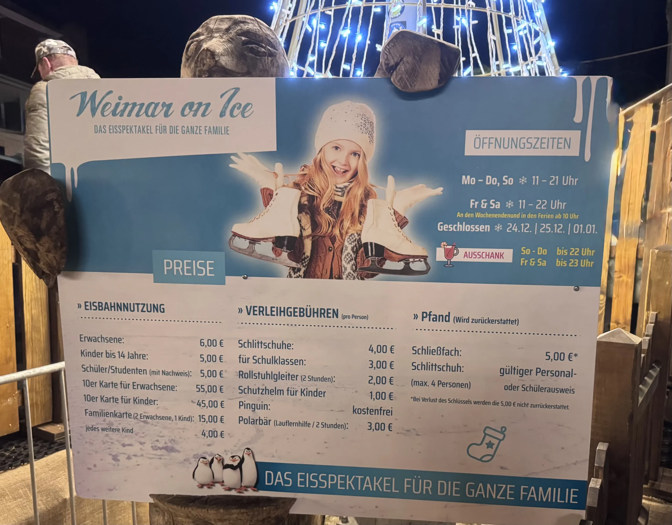 Weimar Weihnachtsmarkt Eisbahn